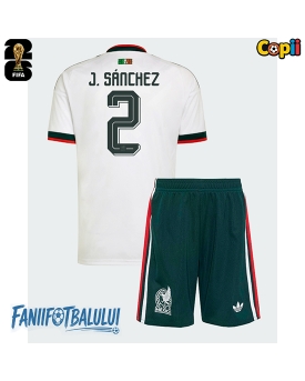 Mexic Jorge Sanchez #2 Echipament de Fotbal Replică Mondial 2026 Copii Deplasare (+ Șorturi)
